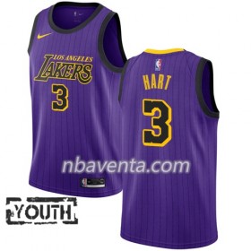Camiseta Niños Los Angeles Lakers Josh Hart 3 2018-19 Nike City Edition Violeta Swingman